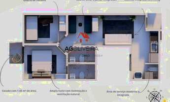 Imagem: APARTAMENTO À VENDA- CAMPESTRE- 02 QUARTOS