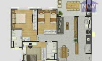 Imagem 2: Apartamento com 3 dormitórios à venda, 81 m² por R$ 714.000,00 - Vila Isa - São Paulo/SP