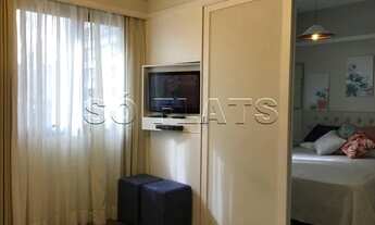 Imagem 2: Flat nos Jardins, próximo ao Shopping Pamplona e Av. 9 de Julho com serviços e vaga de gar