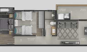 Imagem 5: Apartamento para venda com 64 metros quadrados com 2 quartos em Costa e Silva - Joinville