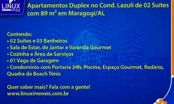 Imagem 2: Apartamento Duplex no Cond. Lazuli em Maragogi/AL à Venda (AP1198-DV