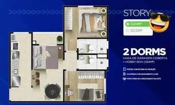 Imagem 7: LIKE JARDIM ORIENTE - 50,33m² e 51,03m² - 1 suíte - Lazer completo Agende sua visita