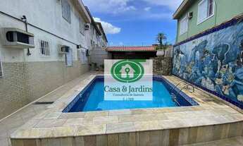 Imagem 2: Casa com amplo quintal, piscina - Macuco - Santos