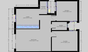 Imagem 2: Cohab Gleba II, próximo a. Montenegro, apto 2 quartos, R$ 1600 com garagem