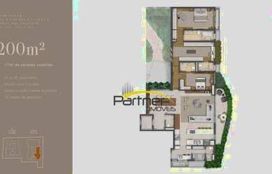 Imagem 6: Apartamento com 3 dormitórios à venda, 200 m² por R$ 4.978.152 - Batel - Curitiba/PR