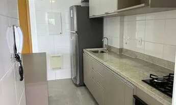 Imagem 7: Apartamento mobiliado vista para aluguel 2 quartos,1 suíte,1 vaga, lazer Gonzaga /Santos