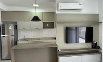 Imagem 4: Apartamento mobiliado vista para aluguel 2 quartos,1 suíte,1 vaga, lazer Gonzaga /Santos