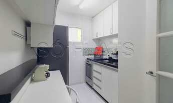 Imagem 5: Flat lindo e mobiliado com 2 dorms e 1 vaga de garagem disponível para locação na região d