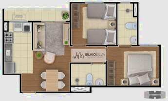 Imagem 2: Apartamento no Residencial Reserva do Horizonte 2 quartos com 1 Suíte Financiado na Planta