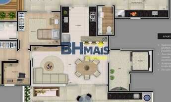 Imagem 4: ?rea Privativa de Luxo com 02 quartos a venda no Bairro Jaragu? Belo Horizonte