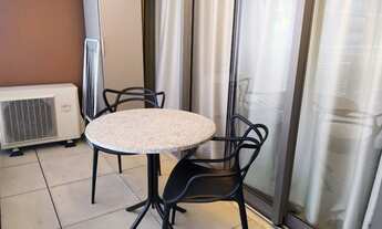 Imagem 3: Flat para locação no Habitarte 1, contendo 43m², 1 dormitório e 1 vaga de garagem