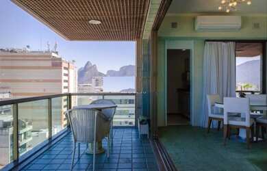 Imagem 2: ÓTIMO FLAT COM VISTA ESPETACULAR EM IPANEMA! FLAT COM ÓTIMA SALA, VARANDÃO COM VISTA PARA