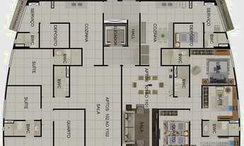 Imagem 7: Apartamento para venda tem 135 metros quadrados com 4 quartos em Monteiro - Recife - Perna