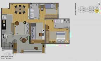 Imagem: Apartamento com 2 quartos, 61m², à venda