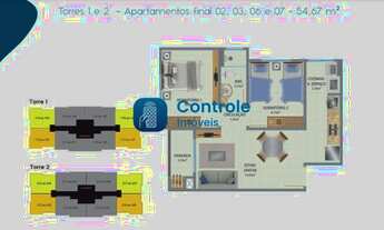 Imagem 3: Lançamento, Apartamento com 02 dormitórios, sacada e elevador em São José