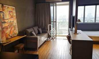 Imagem 2: Apartamento com 1 dormitório para alugar, 47 m² por R$ 4.900,00/mês - Alphaville - Santan