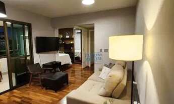 Imagem 2: Apartamento mobiliado com 64m², 2 dormitórios, ar condicionado e varanda gourmet - Agende