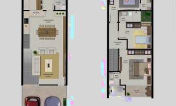 Imagem 3: Sobrado para venda possui 115 metros quadrados com 3 quartos