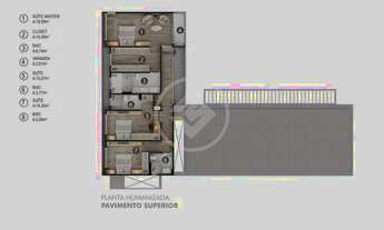 Imagem 5: Sobrado de luxo com 4 Suítes sendo 1 no térreo em Condomínio Fechado codigo: 29262