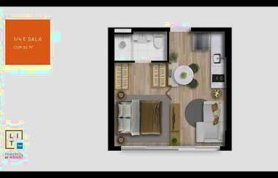 Imagem 6: Apartamento para venda possui 26 metros quadrados com 1 quarto em Costa Azul - Salvador