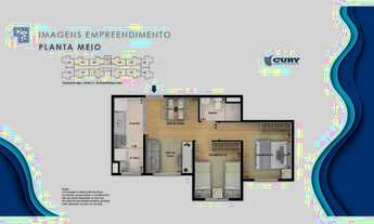 Imagem 2: Apartamento para venda tem 38 metros quadrados com 2 quartos