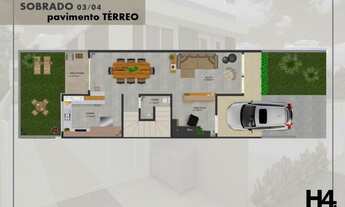 Imagem 3: SOBRADO com 3 dormitórios à venda com 100.55m² por R$ 430.000,00 no bairro Bairro Alto - C