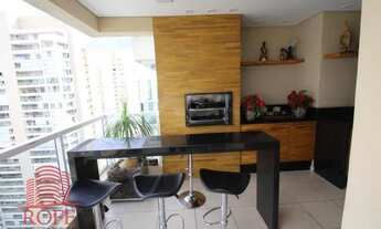 Imagem 4: Apartamento Mobiliado 233 m² para venda ou locação com 4 Suítes, 4 Vagas no Campo Belo