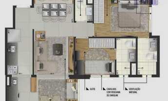 Imagem 6: Apartamento com 2 dormitórios à venda, 52 m² por R$ 822.000,00 - Moema - São Paulo/SP