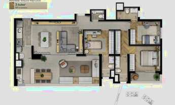 Imagem 3: Apartamento com 3 Quartos à venda, 127m² - Lapa