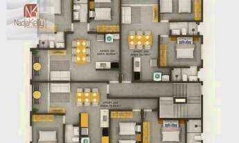 Imagem 5: Apartamento de 68m² com 2 quartos e área privativa a 400m da Praia a venda por R$ 410.000