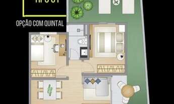 Imagem: Apartamento a venda tem 39 metros quadrados