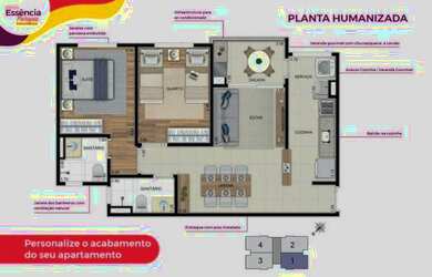 Imagem 5: Vendo Apartamento Novo 2 dormitórios - Parque Industrial - Entregue comk Piso