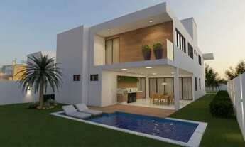 Imagem 2: Belíssima casa recém construída no Alphaville Catuana, com 340m², 5 suítes mais escritório