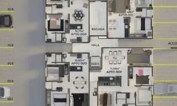 Imagem 6: Apartamentos de 02 quartos no Cristo, prédio com elevador e lazer, Doc. inclusa