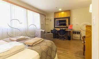 Imagem 4: Flat no Itaim Bibi disponível para locação com serviços de hotelaria a uma quadra da Av. F