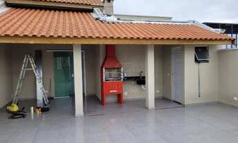 Imagem 3: Cobertura com 3 dormitórios para alugar, 155 m² por R$ 4.060,00/mês - Vila Alice - Santo A