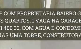 Imagem 1: Apartamento 2 quartos, disponível 15/08 R$1.400,00
