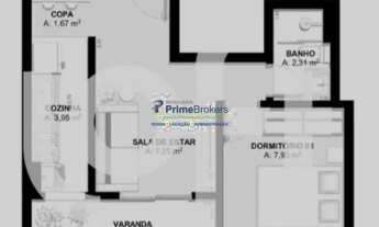 Imagem 2: Jardim Paulista Locação: 46im 1 quarto 1 vaga