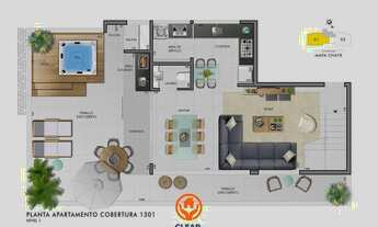 Imagem 2: COBERTURA TOP HOUSE 160M² / 3 QTOS / LAZER / BAIRRO CASTELO / BELO HORIZONTE/MG