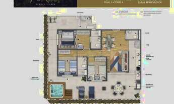 Imagem 3: Apartamento Garden com 3 dormitórios à venda, 124 m² por R$ 1.059.610,00 - Granja Viana