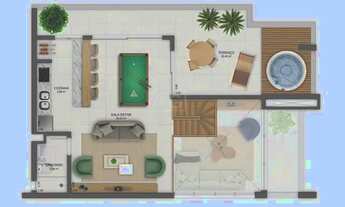 Imagem 5: Apartamento para Venda - 95.2m², 2 dormitórios, sendo 2 suites, 2 vagas - Petrópolis