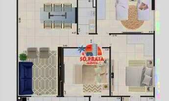 Imagem 3: Apartamento com 2 dormitórios à venda, 82 m² por R$ 600.000 - Vilamar - Praia Grande/SP