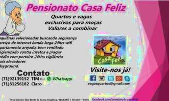 Imagem: Aluga-se quartos e vagas, apenas para moças