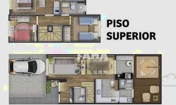 Imagem 4: Casa com 3 dormitórios à venda, 92 m² por R$ 650.000,00 - Condomínio Felicittá Residencial