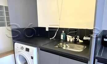 Imagem 6: Flat na cobertura no Le Bouganville em Alphaville disponível locação contendo 2 dorms send