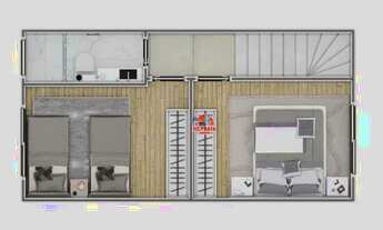 Imagem 6: Casa com 2 dormitórios à venda, 51 m² por R$ 280.000 - Vila Guilhermina - Praia Grande/SP