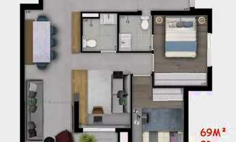 Imagem 5: Apartamento com 2 dormitórios e 1 vaga com varanda Gourmet na Saúde, próximo das Estações