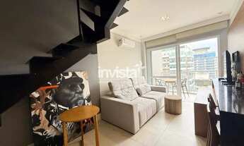 Imagem 5: Apartamento Duplex Mobiliado no Gonzaga, Santos 57 m², 1 vaga, lazer completo