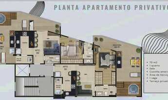 Imagem 6: Cobertura à venda, 1 quarto, 1 suíte, 2 vagas, Vila Paris - Belo Horizonte/MG