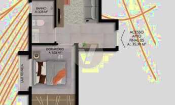 Imagem 5: Apartamento 01 dormitório